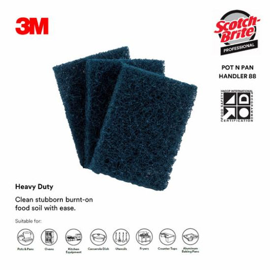 3M POT&PAN SCRUB 3.5"x5" #88  (MIN. ORDER 10PC)