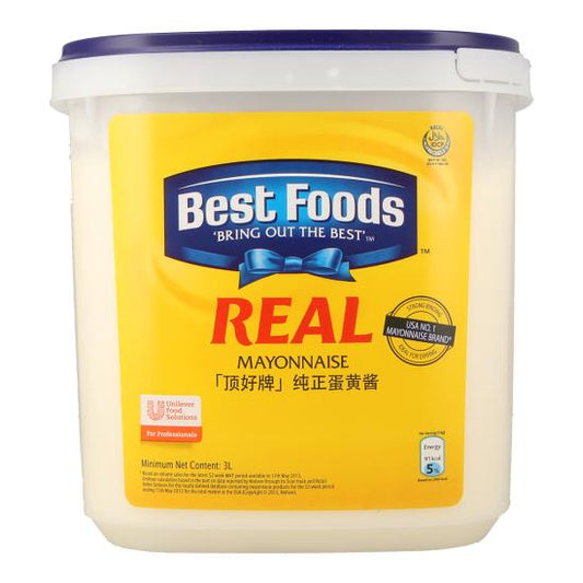 BEST FOOD REAL MAYO 3LTR