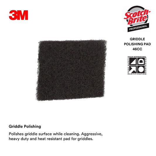 3M GRIDDLE POLISH PAD #46CC (4"x5.25")